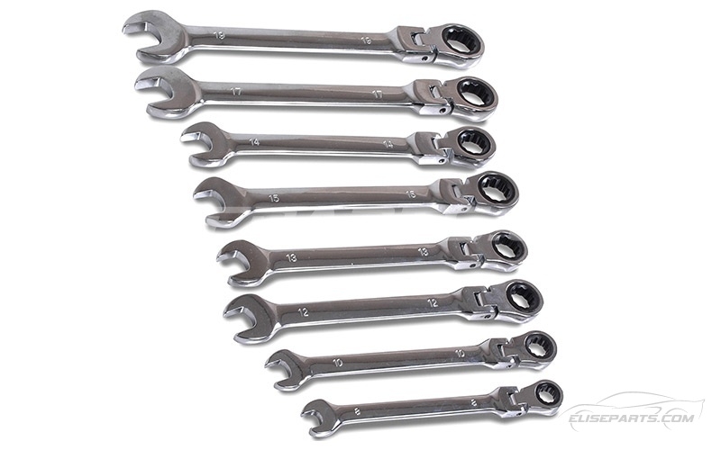 Bgs fbgs32150 spanner de lanneau s type en 5 pieces set inch tailles