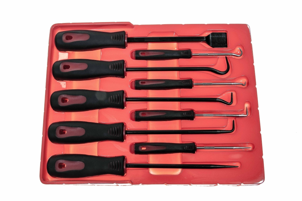 Hook And Pick Removal Tools And Scraper For Gaskets O Rings Seal Bushes 9pc 