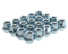 60 Degree Taper Silver Open End Wheel Nuts