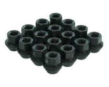 19mm Hex Open Ended Black Wheel Nuts