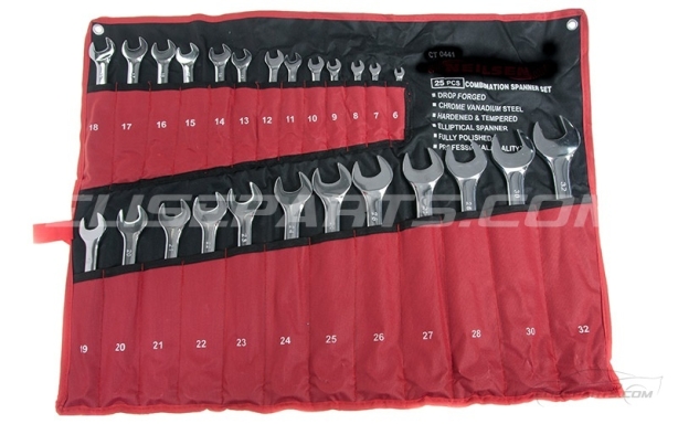 25 Piece Metric Spanner Set Image