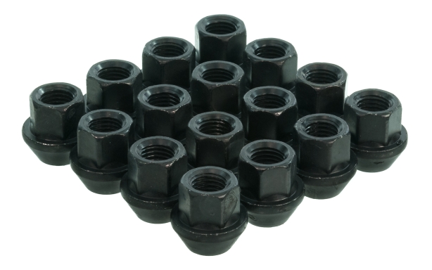 19mm Hex Open Ended Black Wheel Nuts Image