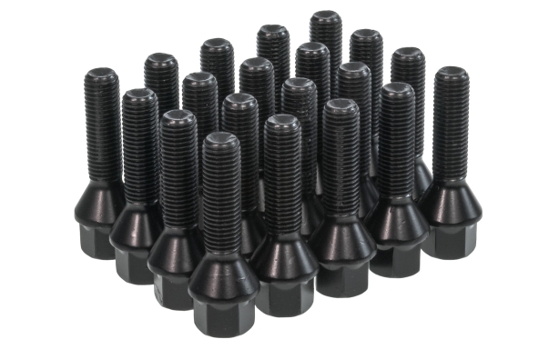 S2 / S3 Black Wheel Bolts 26mm Thread Image