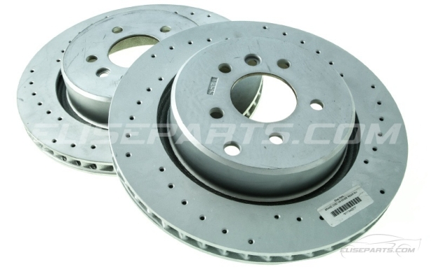 Pair of V6 Exige Rear Brake Discs OEM Lotus Image