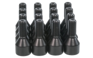 16 x Black Star Spline Wheel Bolts (26mm) Image