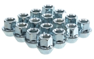 60 Degree Taper Silver Open End Wheel Nuts Image