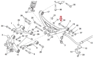 Lower Rear Wishbone Cambolt B132W2021F Image