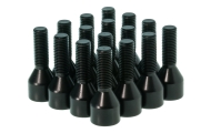 16 x Black Star Spline Wheel Bolts (32mm) Image