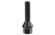 16 x S2 / S3 Black Wheel Bolts 35mm Thread Image