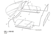 S2 / S3 Door Cheater Seal RH C117U0134F Image