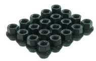 17mm Hex Open Ended Black Wheel Nuts Image